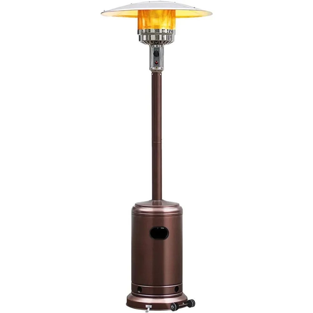 Patio Heaters for Outdoor Use, 50,000 BTU Propane Outdoor Heaters with Wheels, Outdoor Heat Lamp with Trip-Over Protection