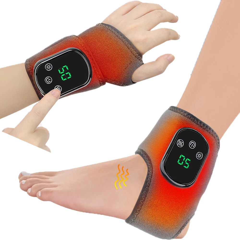 Electric Ankle and Wrist Massager with Hot Compress