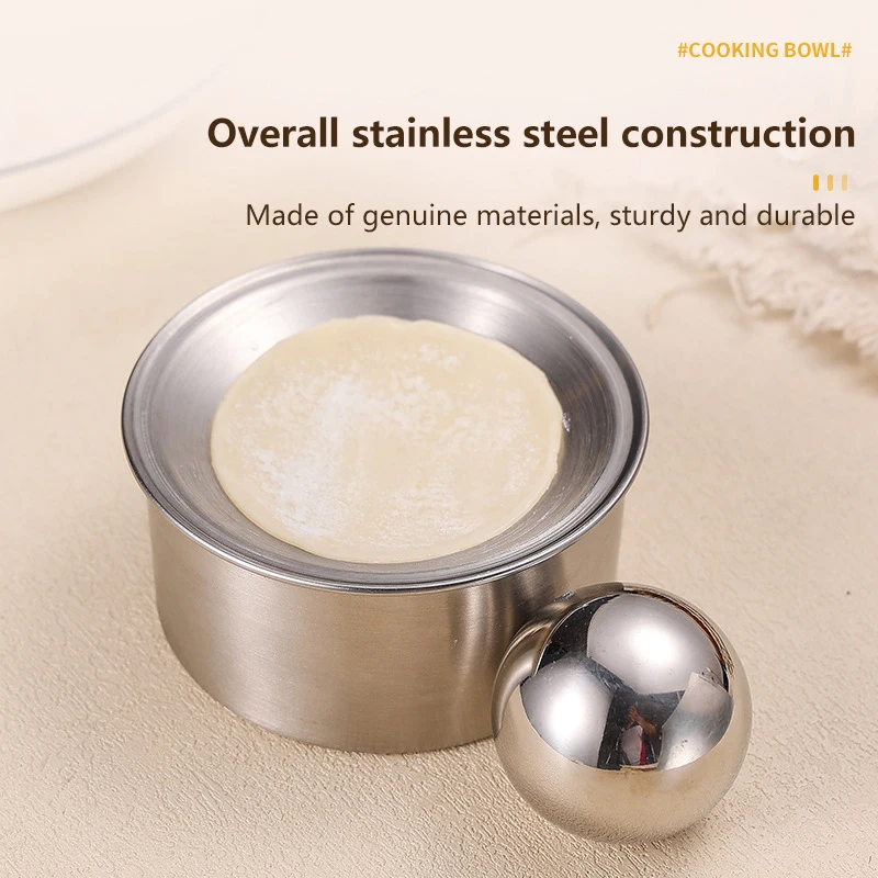 Stainless Steel Dumpling Maker Dough Presser Round Mold For Dumpling Pie Rolling Tool Quick Noodle Wrapper Baking Kitchen Gadget