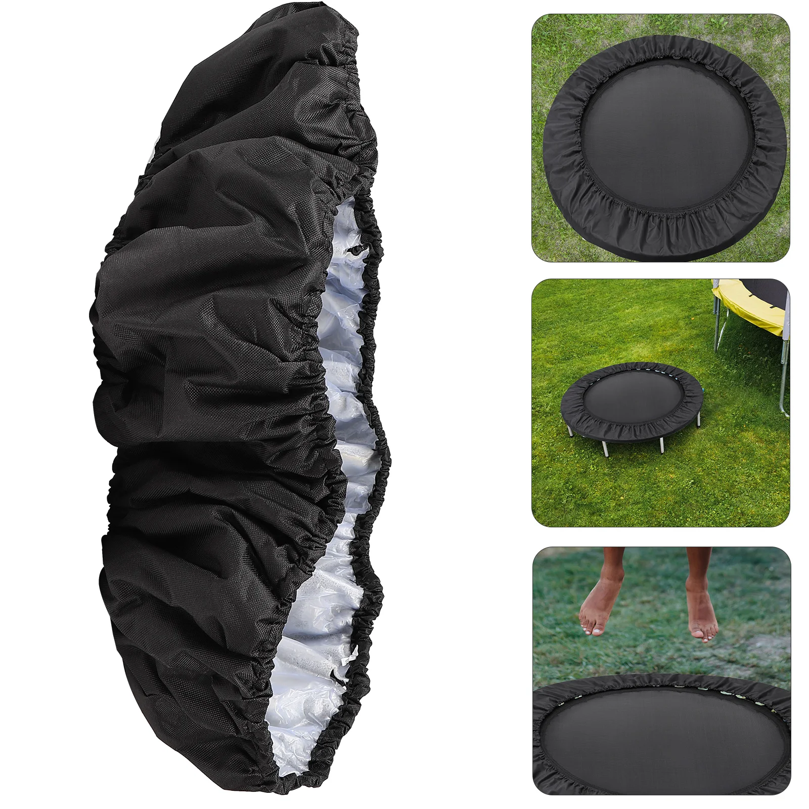 

Round Trampoline Protective Cover Kids Safety Replacement Durable Accessories Protects Jumpers Frame Springs Risk Children