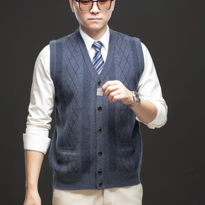 

2025 Autumn and Winter Popular High-quality Vest Vest Vest for Middle-aged and Elderly People