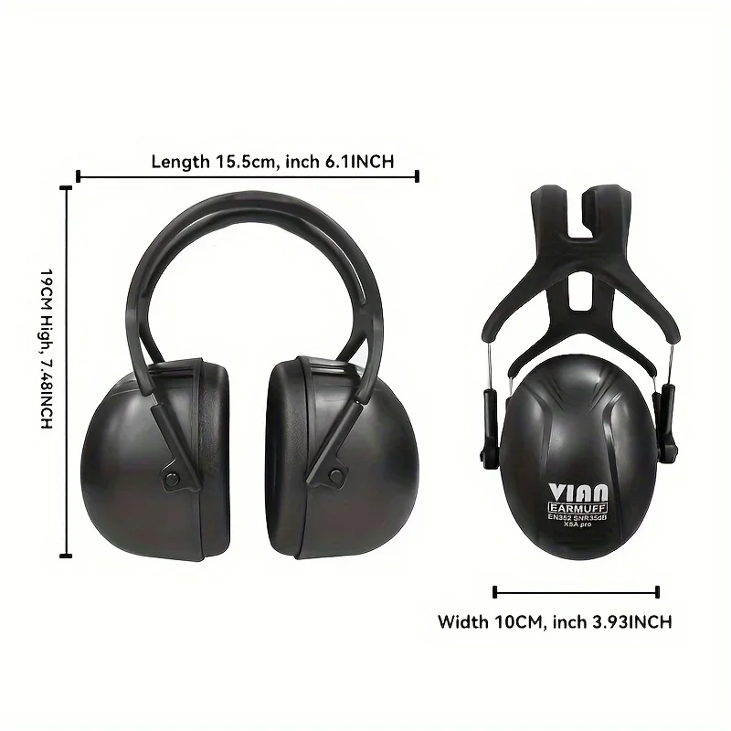 Casque de sécurité X5A Pro Super Noise Reduction Series, protège-oreilles, protection auditive, Snr 35dB, utilisation en extérieur