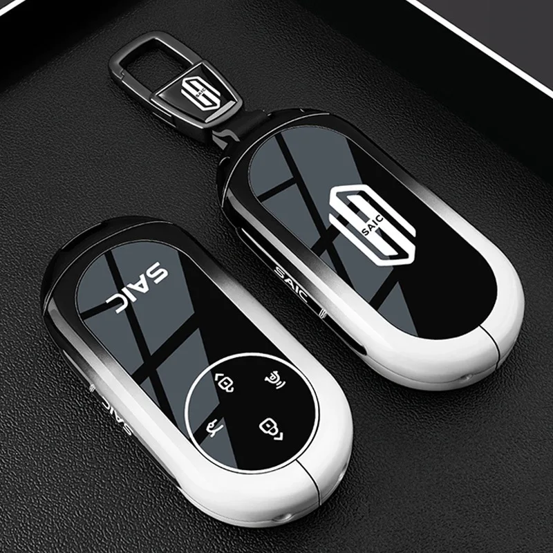 

Premium Zinc Alloy Key Cover Case for SAIC H5 EREV Max/H5 EV Pro Long Range - Protective Key Fob Shell Key Bag Chain