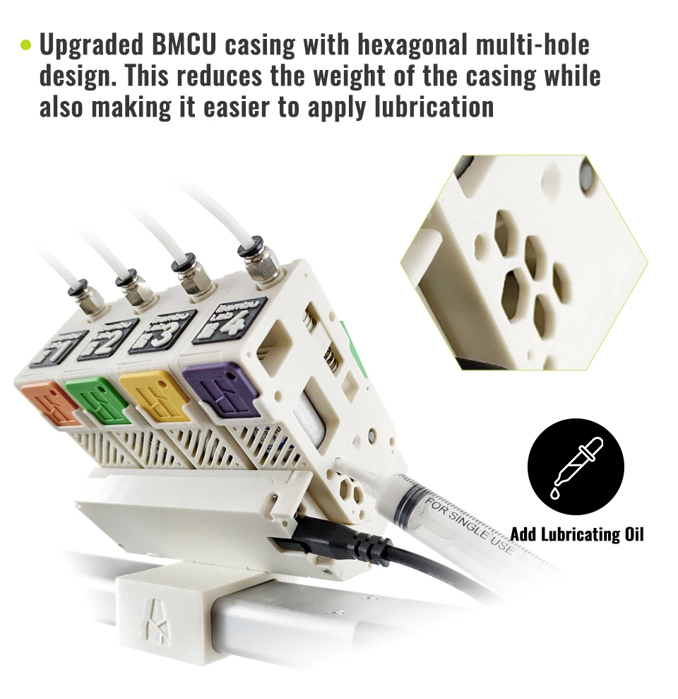 Tree Tribe BMCU 370C DM Pro AMS Lite Dual Micro Switch Hochdrehmoment-Upgrade-Zahnrad für A1 Mini Open Source MMU-Lösung – Detail 6