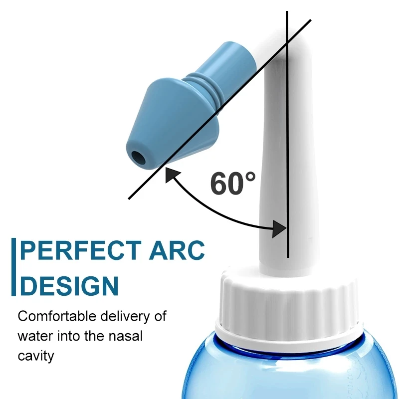 300ml Nose Care Nasal Irrigator Nasal Rinse Bottle Wash Cleaner Sneezer Allergic Prevention Rhinitis Adults Children Neti Pot