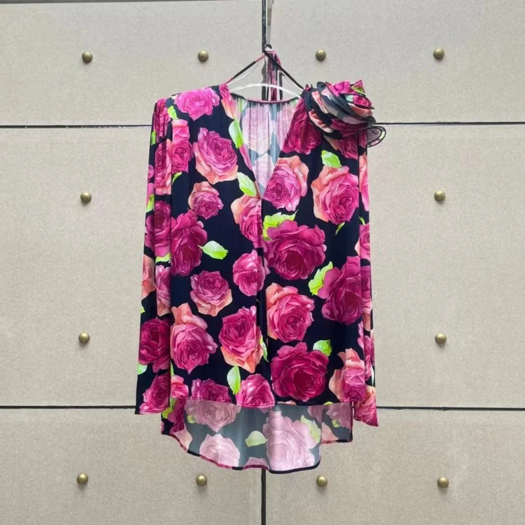 

2024 Spring/Summer New Women's Fashion Printed Top