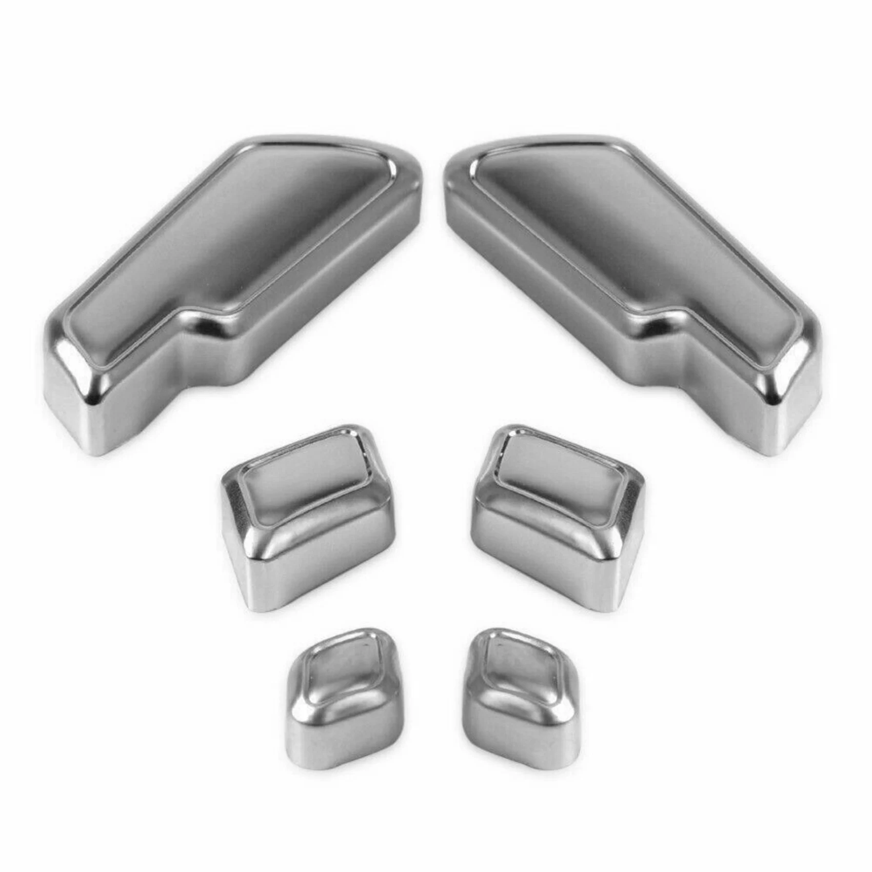 

6Pcs Car Seat Adjust Switch Button Cover Trim Chrome for Mercedes Benz A B C E Class W204 W212 GLK ML GL CLS SLK