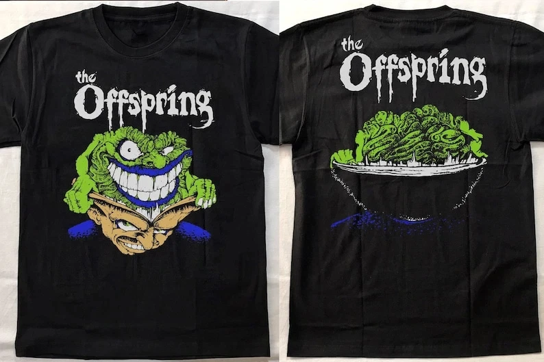 

2025 Summer 1995 The Offspring Smash Donovan Green Day Rancid T-shirt Printed Short Sleeve Cotton Round Neck T-shirt