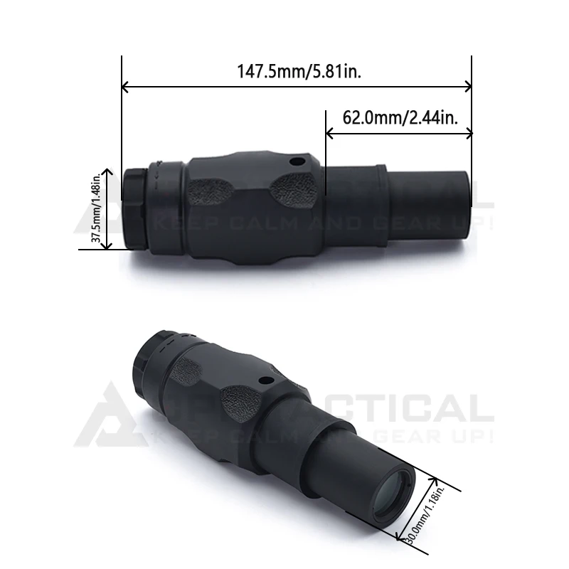 Imagem -06 - Opp Tactical 6xmagnifier com Led Twistmount Ftc Gbrs Montagens 154 193 Altura 291 Linha Central Lupa 6x 30 mm