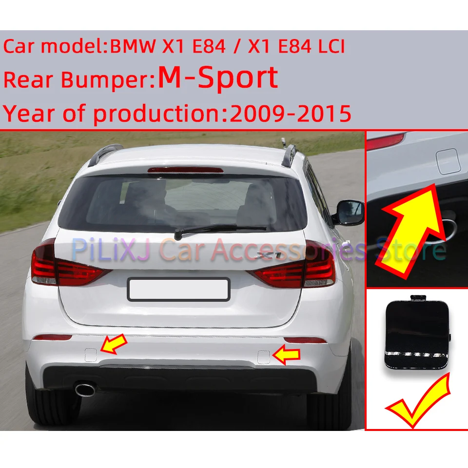 ฝาครอบตะขอเกี่ยวล้อหน้า-หลัง สำหรับ BMW X1 E84 E84LCI M ปี 2009 2010 2011 2012 2013 2014 2015 51118049932 51127845543