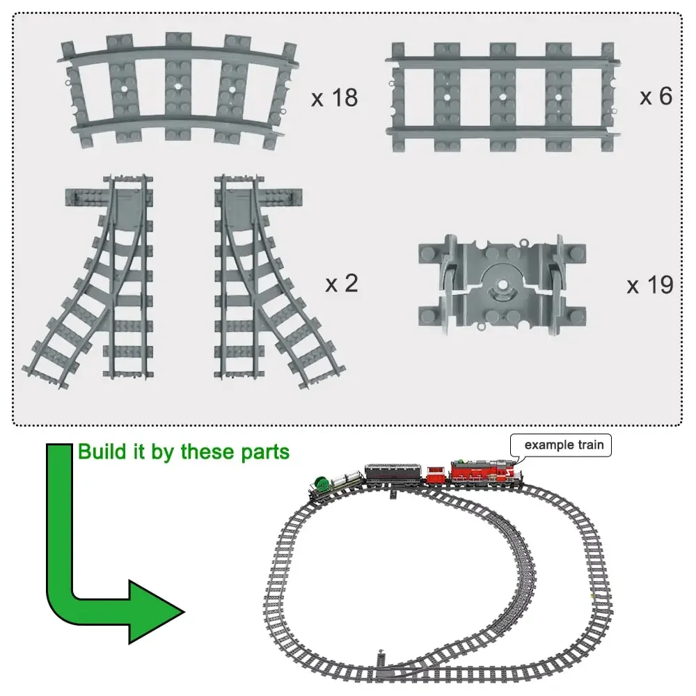 Technical Expert Power Function Parts for 10194 Emerald Train Motor 10219 Set MOC DIY Tracks LED Light Building Blocks Toys Boys