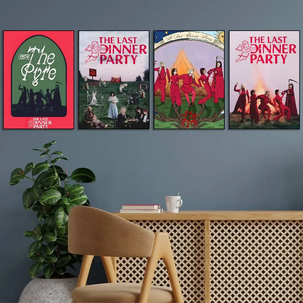 الفرقة حفلة العشاء الأخيرة من معرض ملصق بير يطبع ذاتية اللصق ديكور المنزل الديكور صور مطبوعة للحوائط غرفة المعيشة