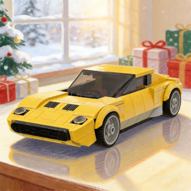 254 Uds. MOC City Champions Lamborghiniesd Miura modelo bloques de construcción arquitectura juguete educación regalos de navidad Idea de ladrillo