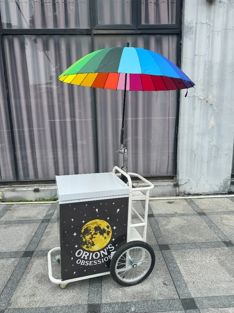 Electric and battery options for ice cream mobile carts are exported to North America for sale