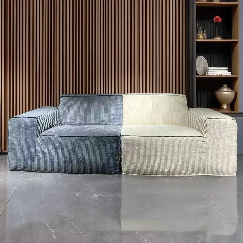 Modern European Sofas Minimalist Fabric Modern Double Living Room Sofas Compressed Boneless Lounge Women Divano Unique Furniture