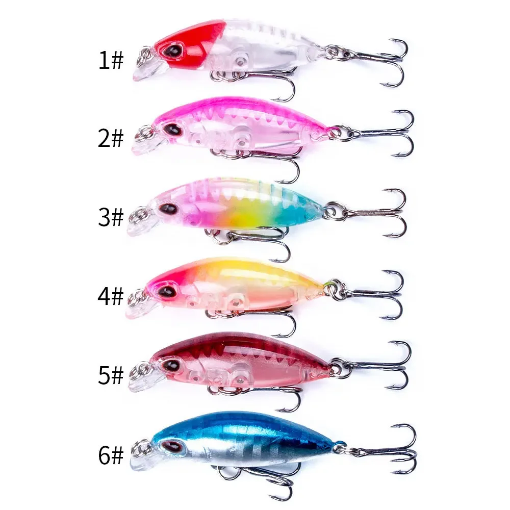40MM 2G Mini Minnow Señuelos de Pesca Bionic Bass Pike cebo de hundimiento lento Wobbler 3D ojos de pez señuelo de pesca duro manivela cebo señuelos - imagen 5