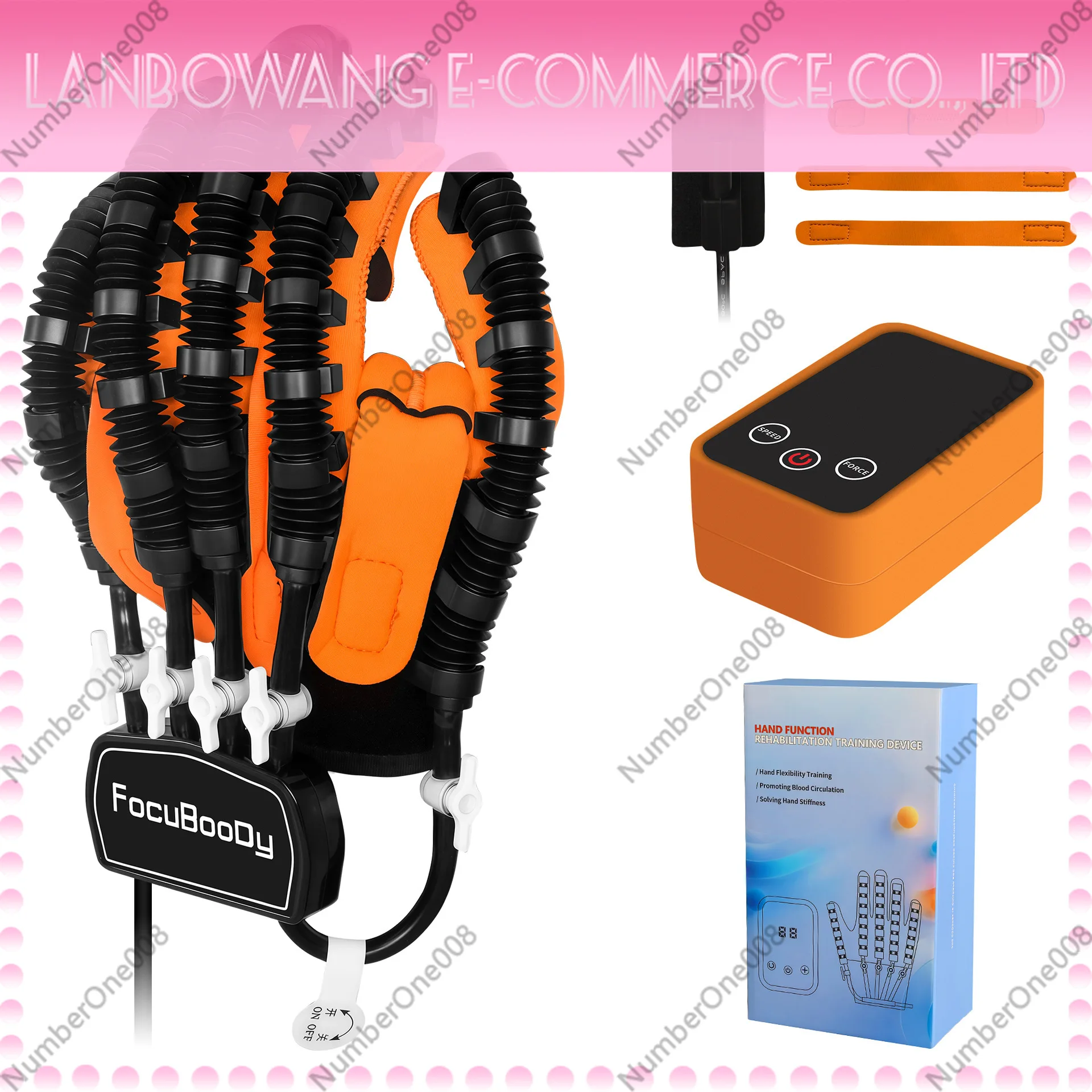 Plug-in Rehab Training Gloves Stroke Hand Massage Robot Cross Border Factory Direct