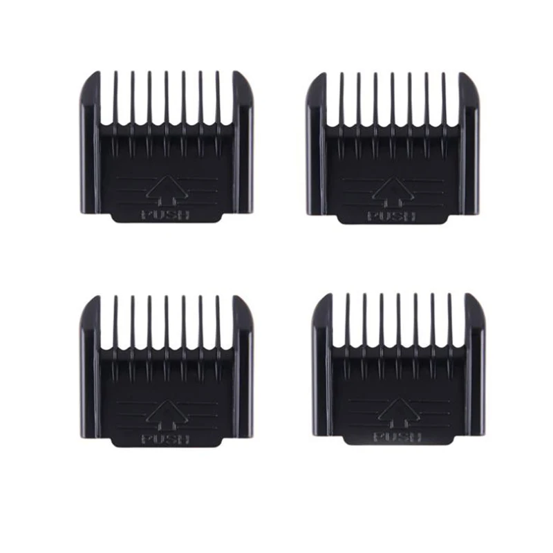 Electric Clipper Accessories,4Pcs Cut Clipper Limit Comb Guide Attachment Size Barber Replacement(3mm,6mm,9mm,12mm)