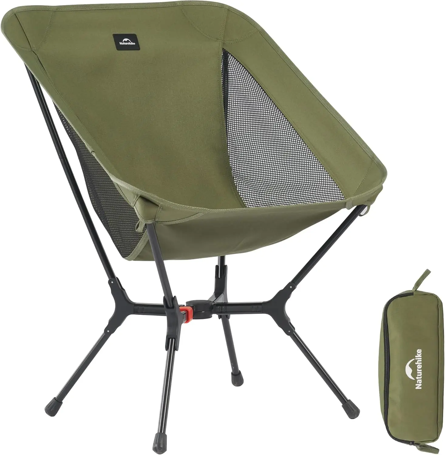 

Instant Setup Camping Chair, 1-Second Folding, 441lb Capacity, Portable Backpacking Chair with Storage Bag