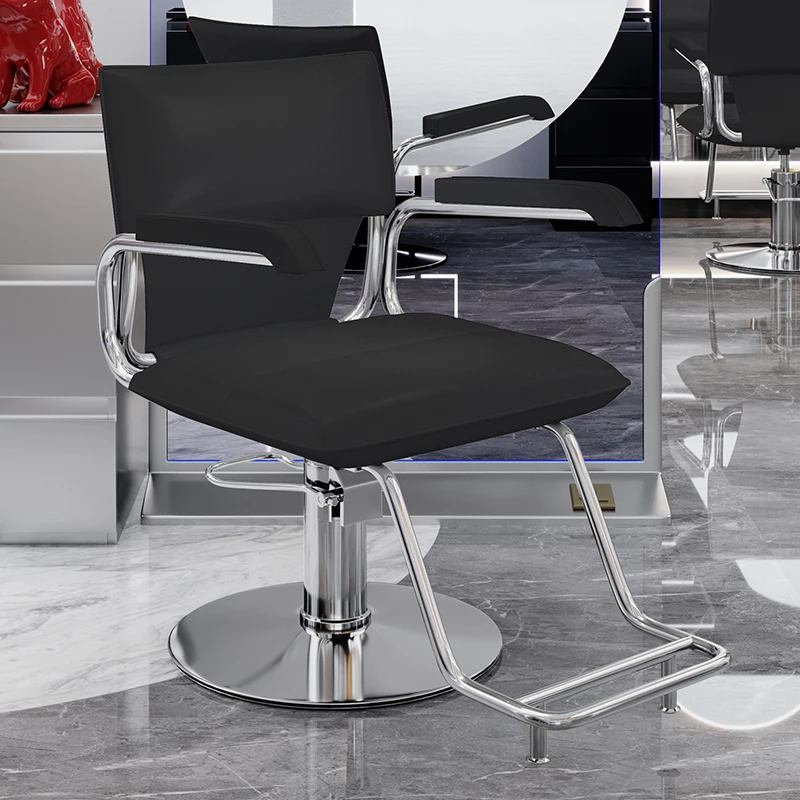 

Modern Chair Barber Desk Men's Shaving Professional Hairdressing Armchairs Makeup Artist High Beauty Cadeira Salon Washbasin