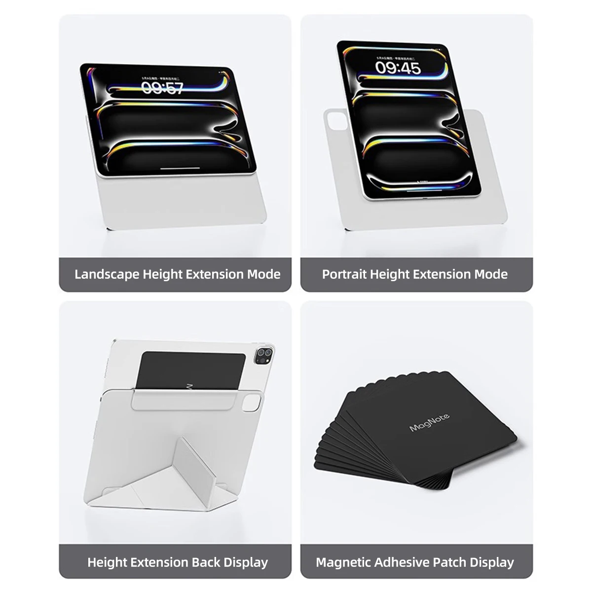 Suitable For IPad Tablet Universal Magnetic Tile Holder Handheld E-book Reader Magnet Sticker Mount For Tablet Electric Reader