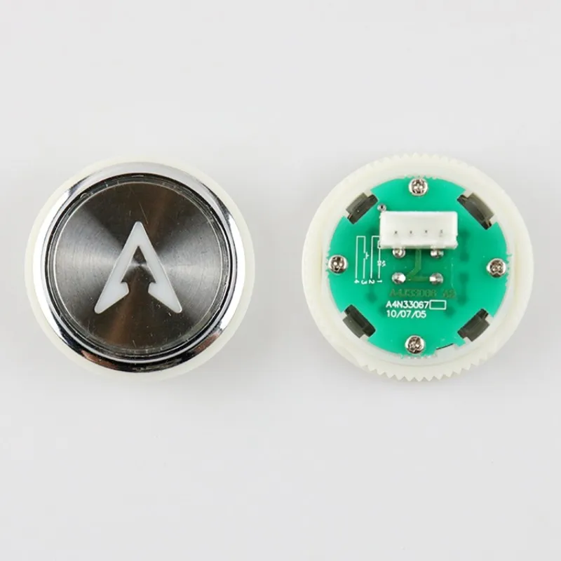 5PCS Elevator Push Button A4N33067 Button Red White Blue Orange Light With Braille Button Lift Parts Stainless Steel