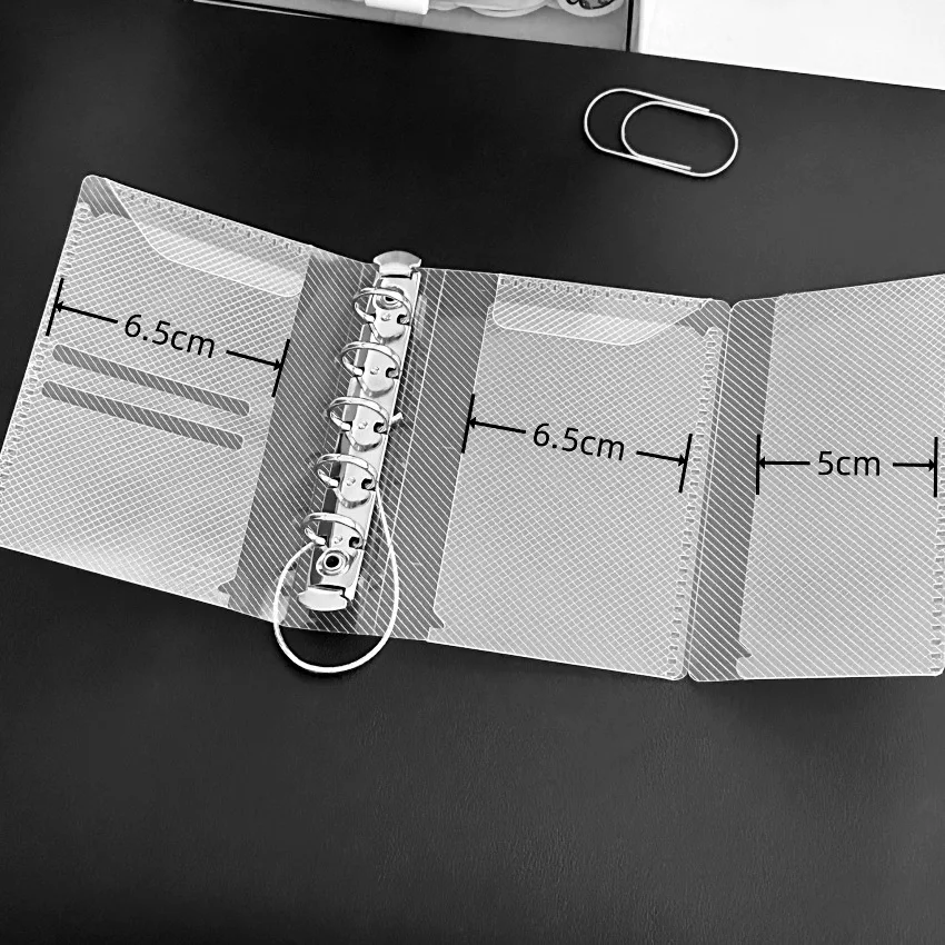 M5 PP ثلاثة أضعاف PP دفتر أوراق فضفاضة شفافة فضفاضة ورقة الموثق غطاء مجلة كراسة الرسم الملحقات مذكرات اللوازم المكتبية