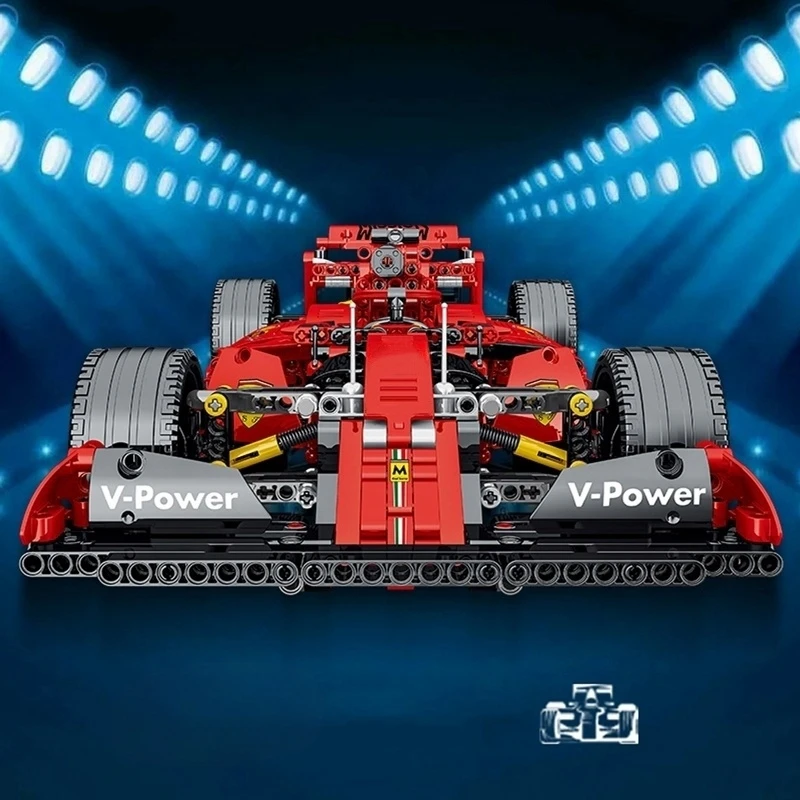 Conjunto de blocos de construção de carro de corrida, tijolos de montagem técnica criativa, brinquedos de haste compatíveis com moc, presente para adultos e crianças