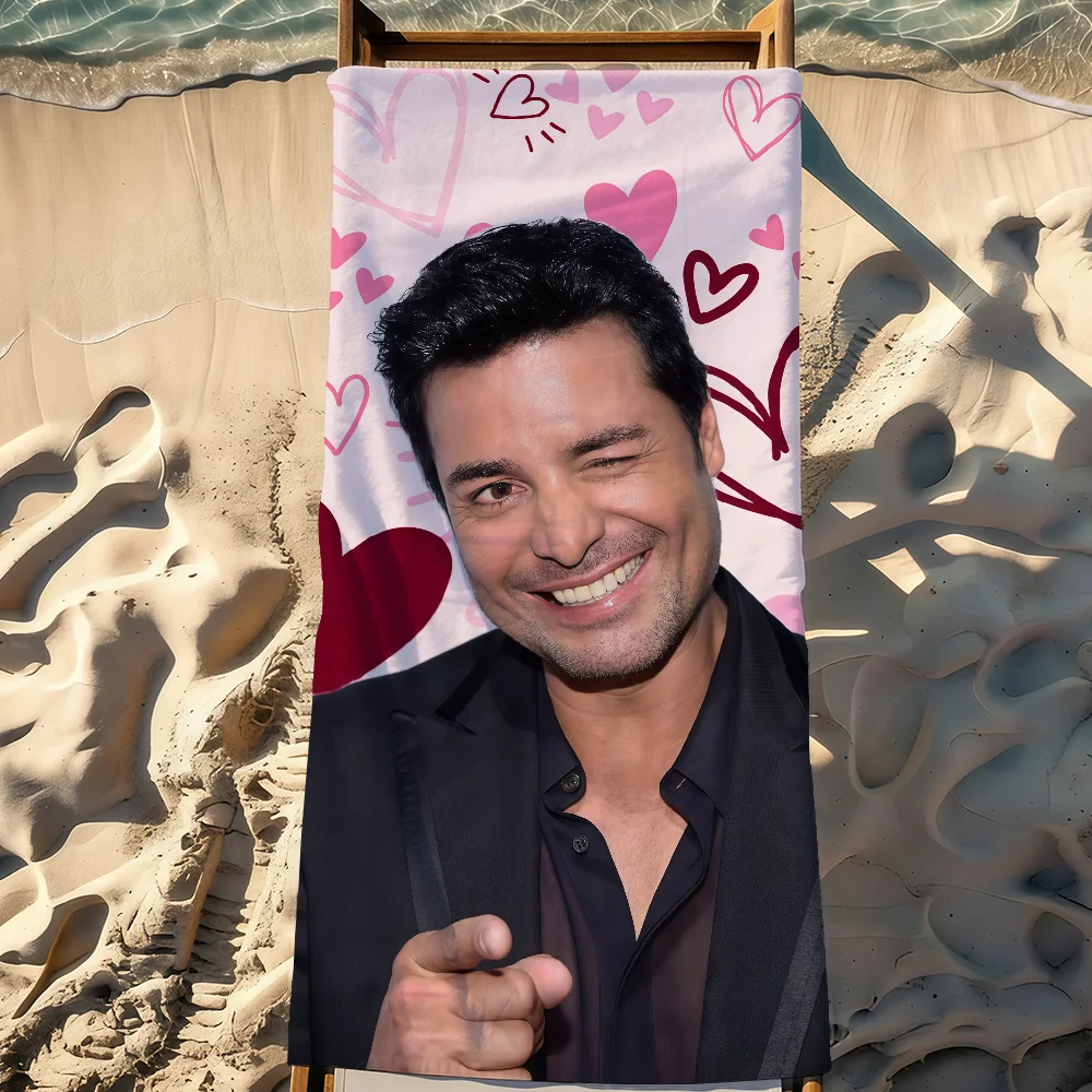 Singer Chayanne Tiempo de Vals Towel Sports Quick Dry Travel Camping Gear Sandproof Soft Light Large Beach Towel