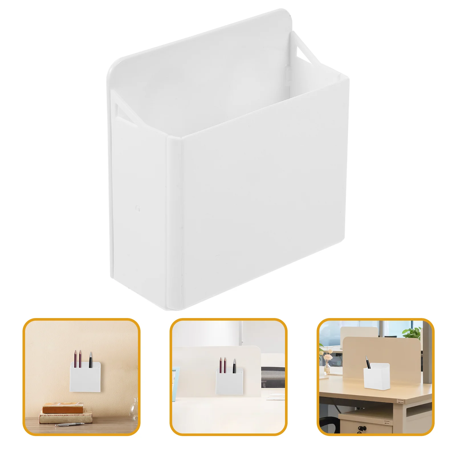 2 Pcs Suction Cup Whiteboard Pen Box Magnetic Dry Erase Eraser Holder Pencil Holders Marker Abs