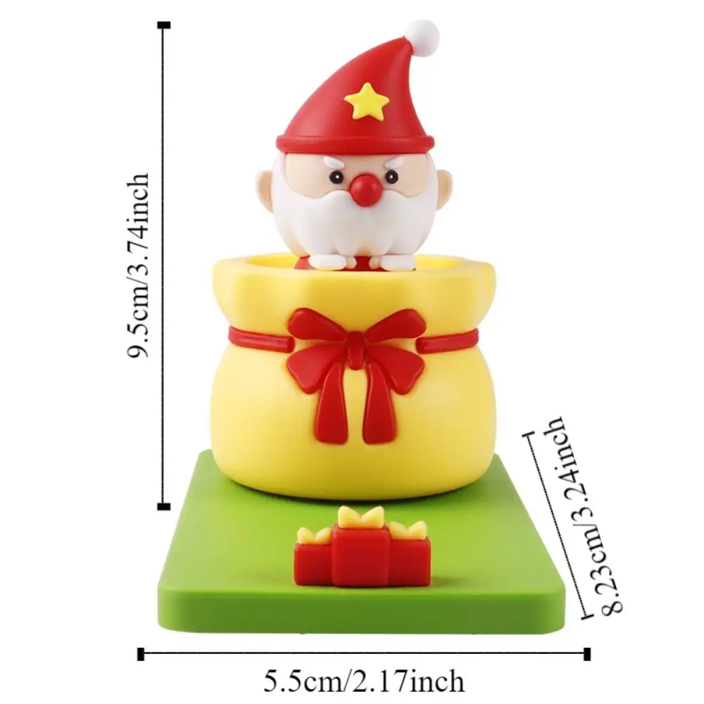 Santa Claus Reindeer Christmas Phone Holder Support Portable Mobile Phone Stand Cute Durable Cell Phone Bracket Kids Toys