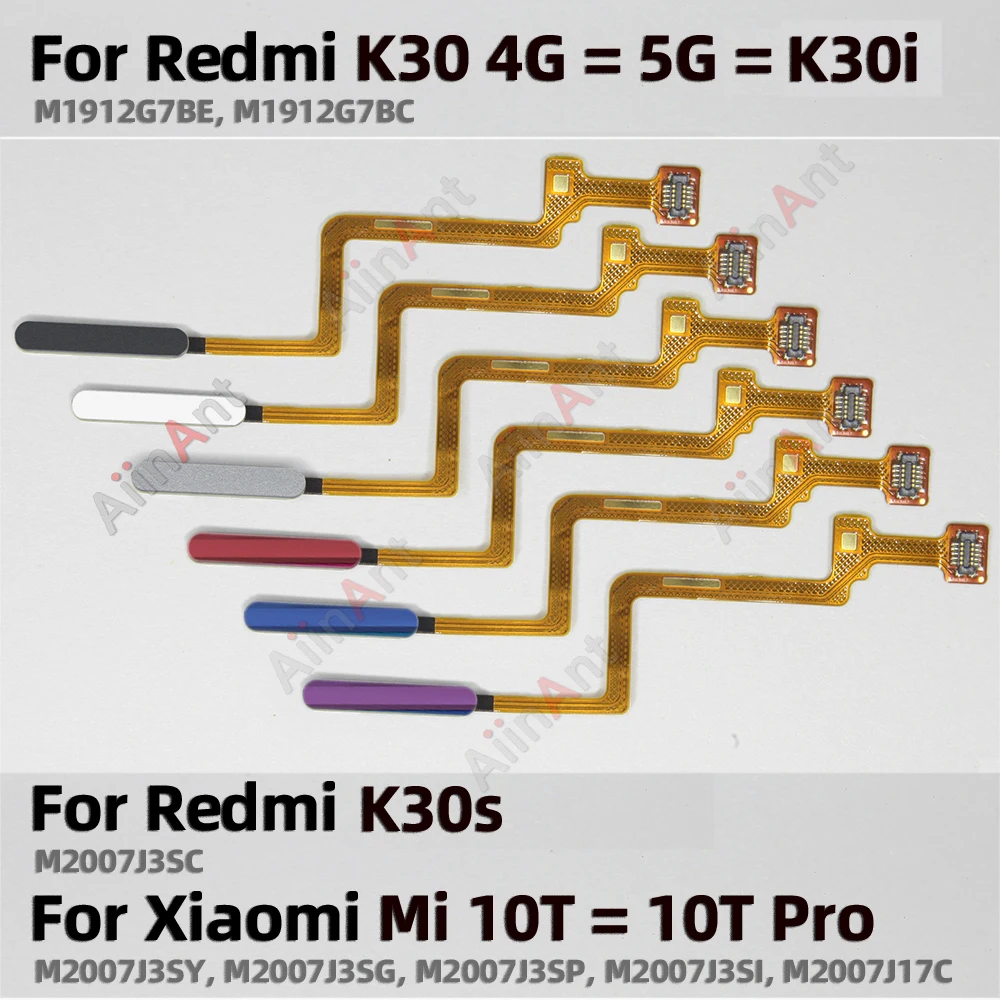 

Back Side Power Button Touch ID Finger Sensor Fingerprint Scanner Flex Cable For Xiaomi Redmi K30 K30i K30s Mi 10T Pro 4G 5G