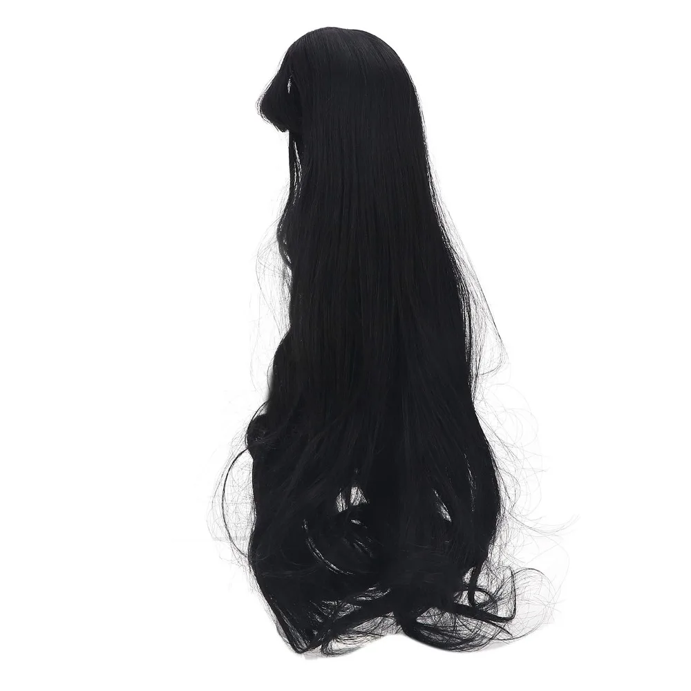 

Accessories Long Curly Hair Hair Wig Soft Black DIY Wig Trimmable for BJD Wig 1/3