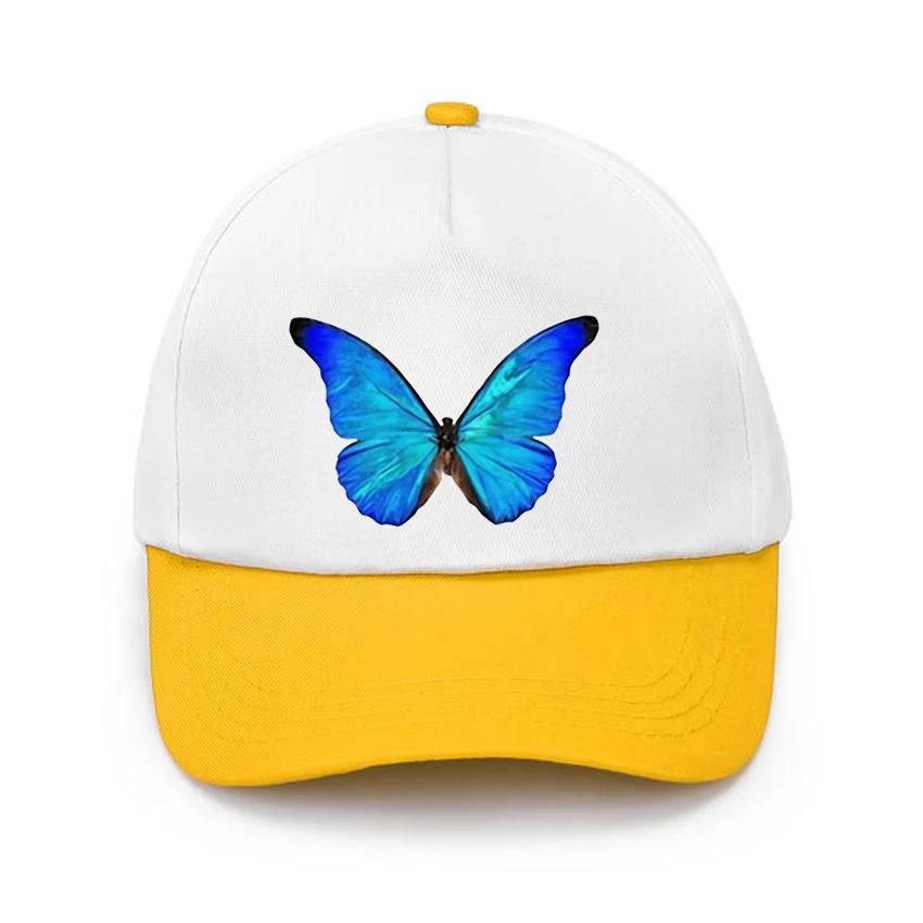 

Butterfly Animal Print Sun Protection Sport Baseball Cap Four Seasons Adjustable Men Women Caps Fashion Hip Hop Hat Add Your