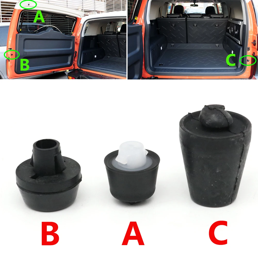 1 Pcs Rear Trunk Tailgate Rubber Stopper Buffer Shockproof Cushion Pad For Toyota FJ Cruiser 2007-2020