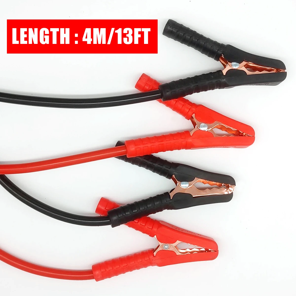 13FT Automotive Battery Clip with Cable Emergency Power Jumper for Car Truck