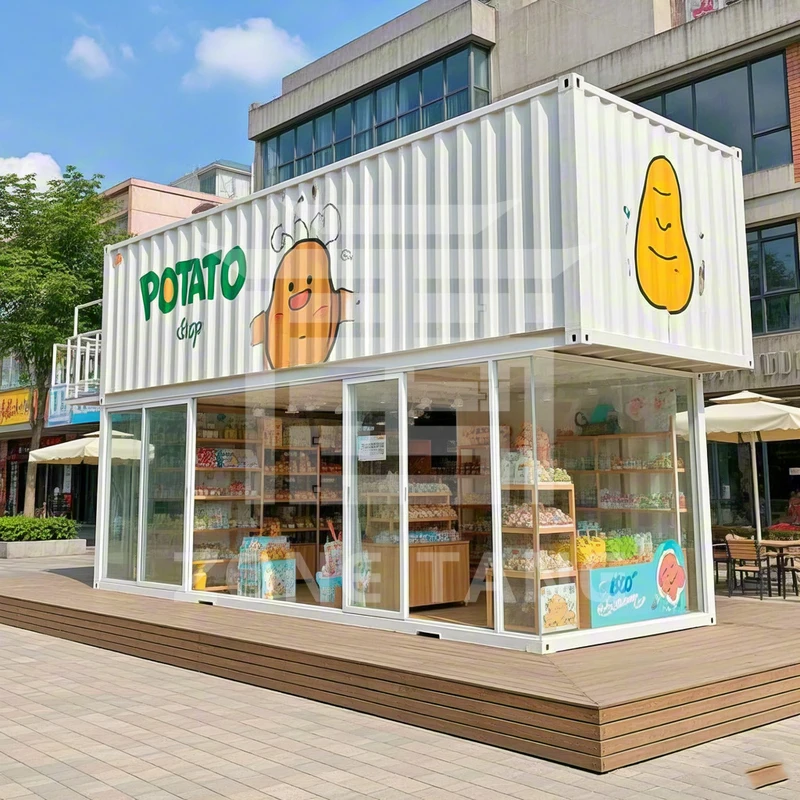 Casa contenitore modulare Filippine Vendita calda Resistenza al vento Casa piatta Confezione Prezzo di fabbrica Case prodotte Villa di alta qualità