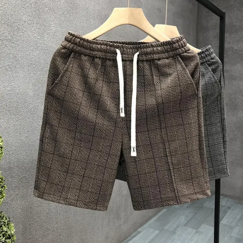 High-quality Handsome Casual Shorts Men's Trendy Brand Youth 5-point Pants 2025 Summer New Style