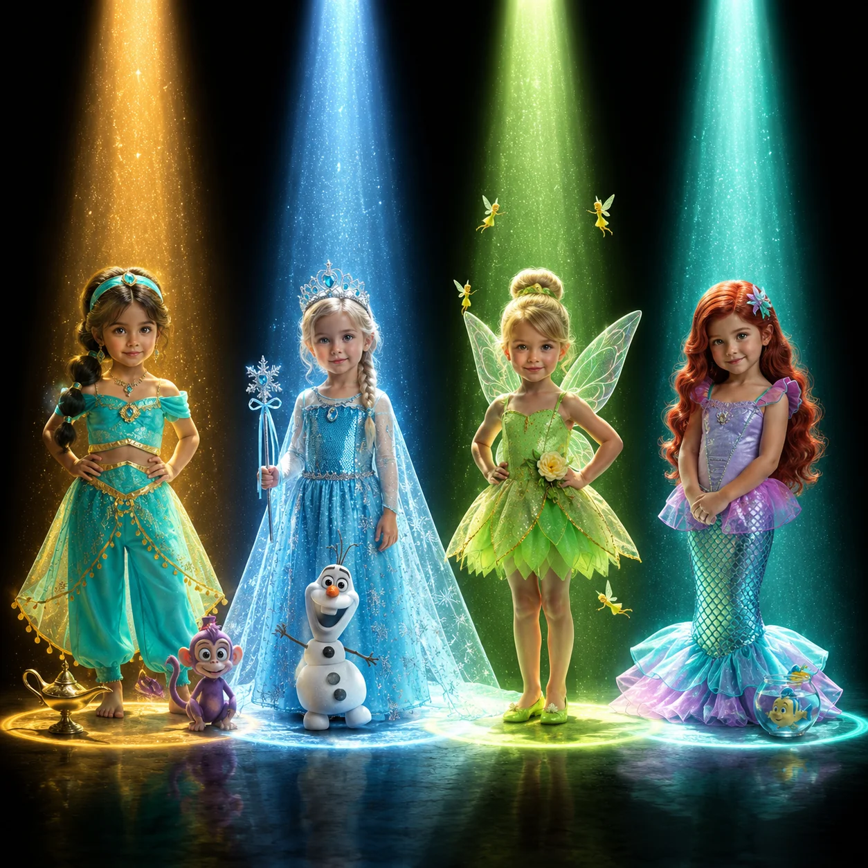 Muababy Princess Dress for Girls Aurora Belle Elsa Jasmine Cosplay Costume Carnival Halloween Party Outfit Kids 2-8Y Vestido image 2