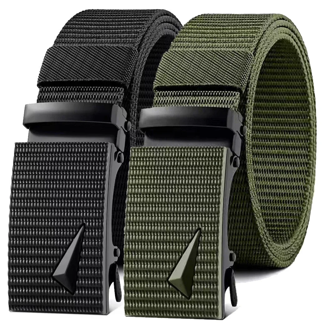 Military Nylon & Canvas Multi-Functional for Outdoor Hunting Combat & Survival Waistband Men's  Automatic Buckle Tactical Belts