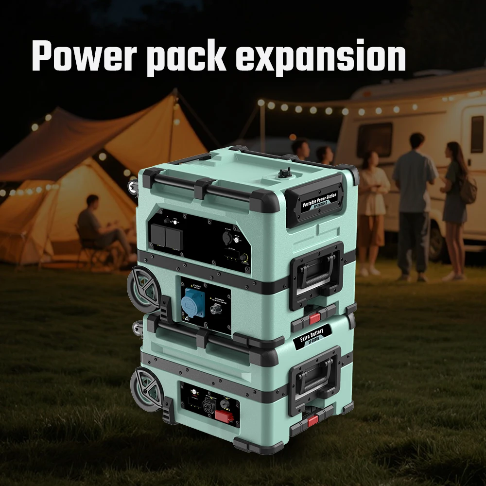 Portable 5KW 5000W Lithium Solar Power Generator Equipment with Camping Inverter Solar Panel Power Source for Camping