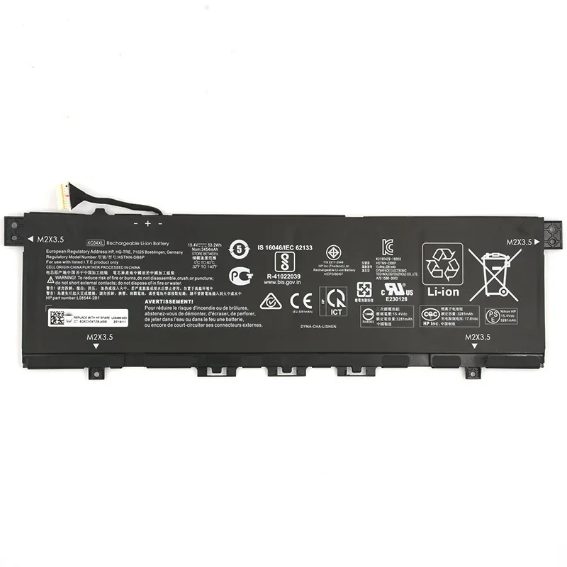 15.4V 53.2Wh Original KC04XL Laptop Battery for HP Envy X360 13-AG 13-AQ 13-AH HQ-TRE TPN-W133 TPN-W136 HSTNN-DB8P 13-AH0016TX