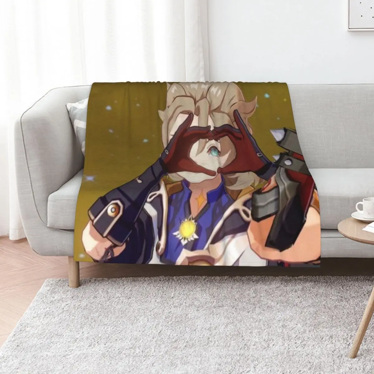 

Albedo heart hand Throw Blanket Soft Plaid Flannels Summer Beddings heavy to sleep Blankets