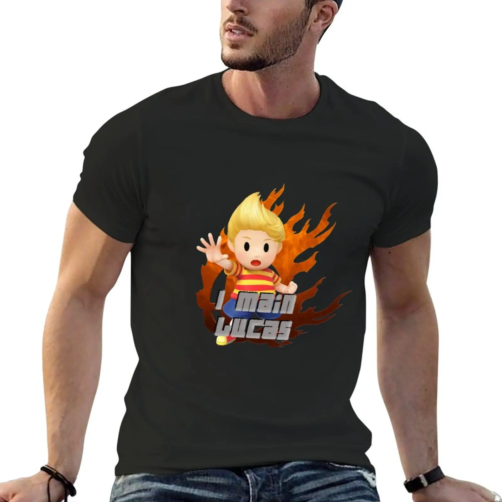 

I MAIN LUCAS T-Shirt anime stuff custom shirt mens graphic t-shirts funny