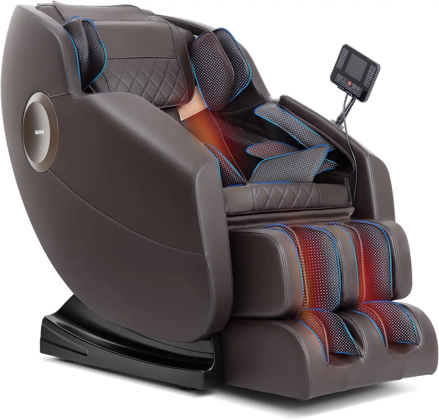 

Zero Gravity Full Body Massage Chair, 14 Points, Lumbar & Calf Heating, 20 Modes, Bluetooth, Touch Screen