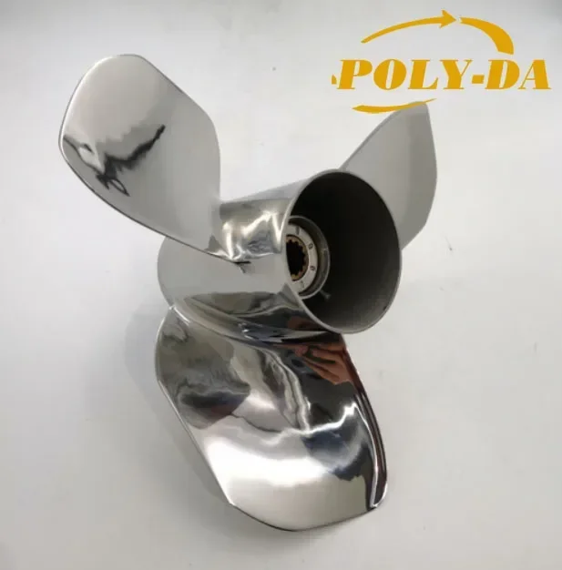 25-60HP 12 X 13 STAINLESS STEEL MARINE OUTBOARD PROPELLER Prop Matched For Boat Engine