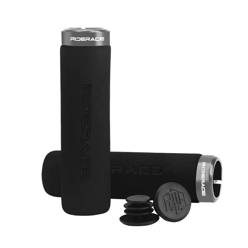 RIDERACE Fahrrad Lenker Griffe Weichen Schwamm Anti-skid Schock-absorbieren Für MTB Mountainbike Griff Bar Grip Radfahren Zubehör – Detail 12