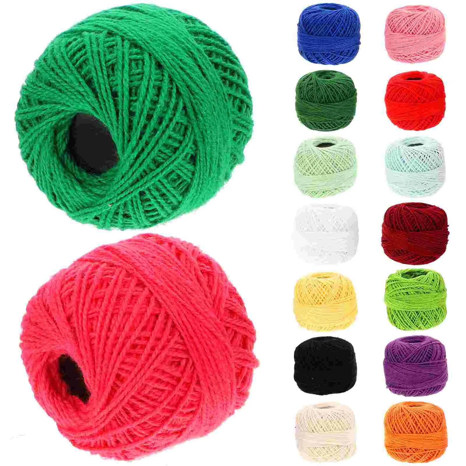 

16 Rolls Cross Stitch Thread Embroidery Machine Kit Quilting for Sewing Threads Manual Colorful Material Cotton DIY Spools