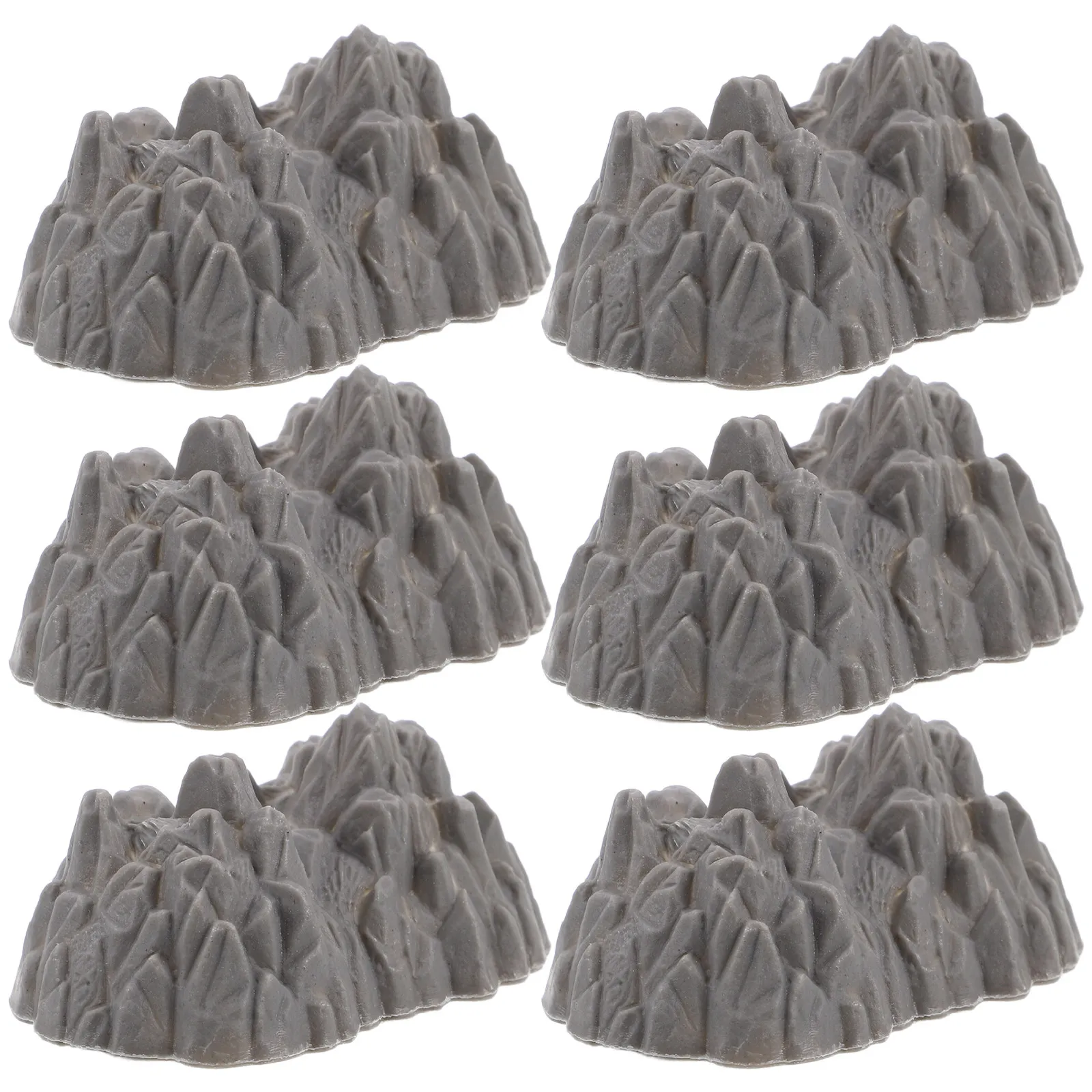 20Pcs Mini Rockery Plastic Simulation Mountain Decor Landscape Landscaping Accessories Garden Micro Landscape Adornment