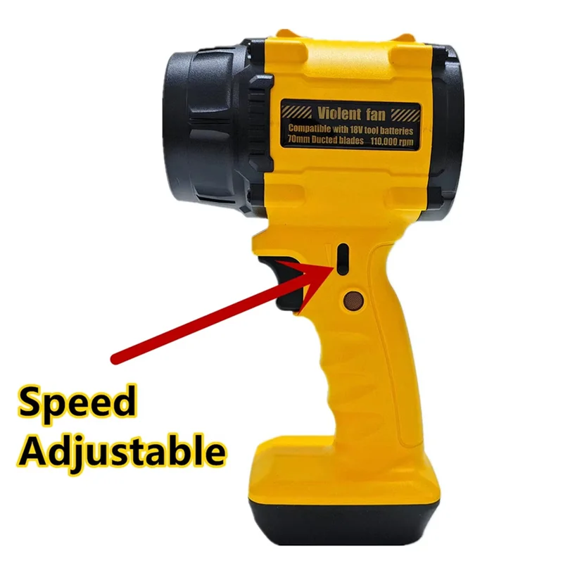 

ABSS-110000 об/мин, 200 миль в минуту, турбореактивный двойной воздуходувка V2.0, электрический беспроводной вентилятор для листьев, высокая мощность для 20 В, 18 В